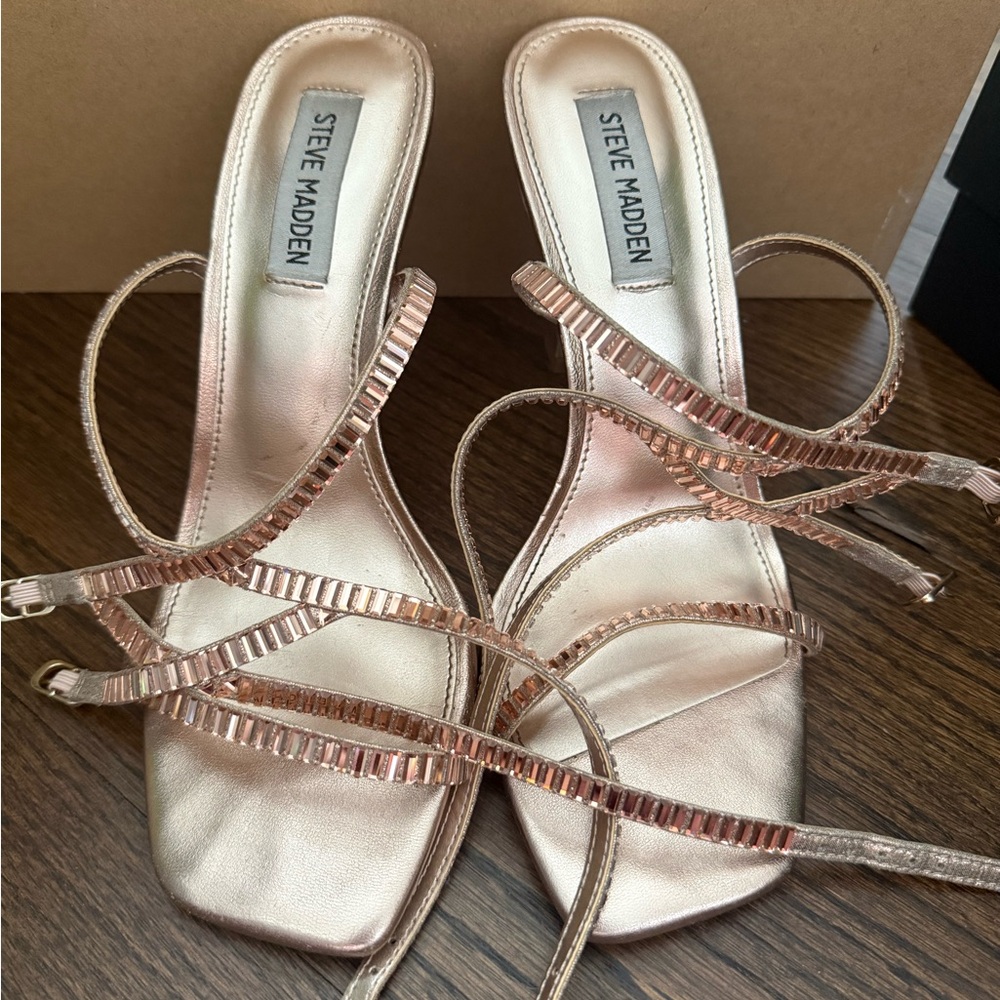 Steve Madden Metallic Strappy Sandals